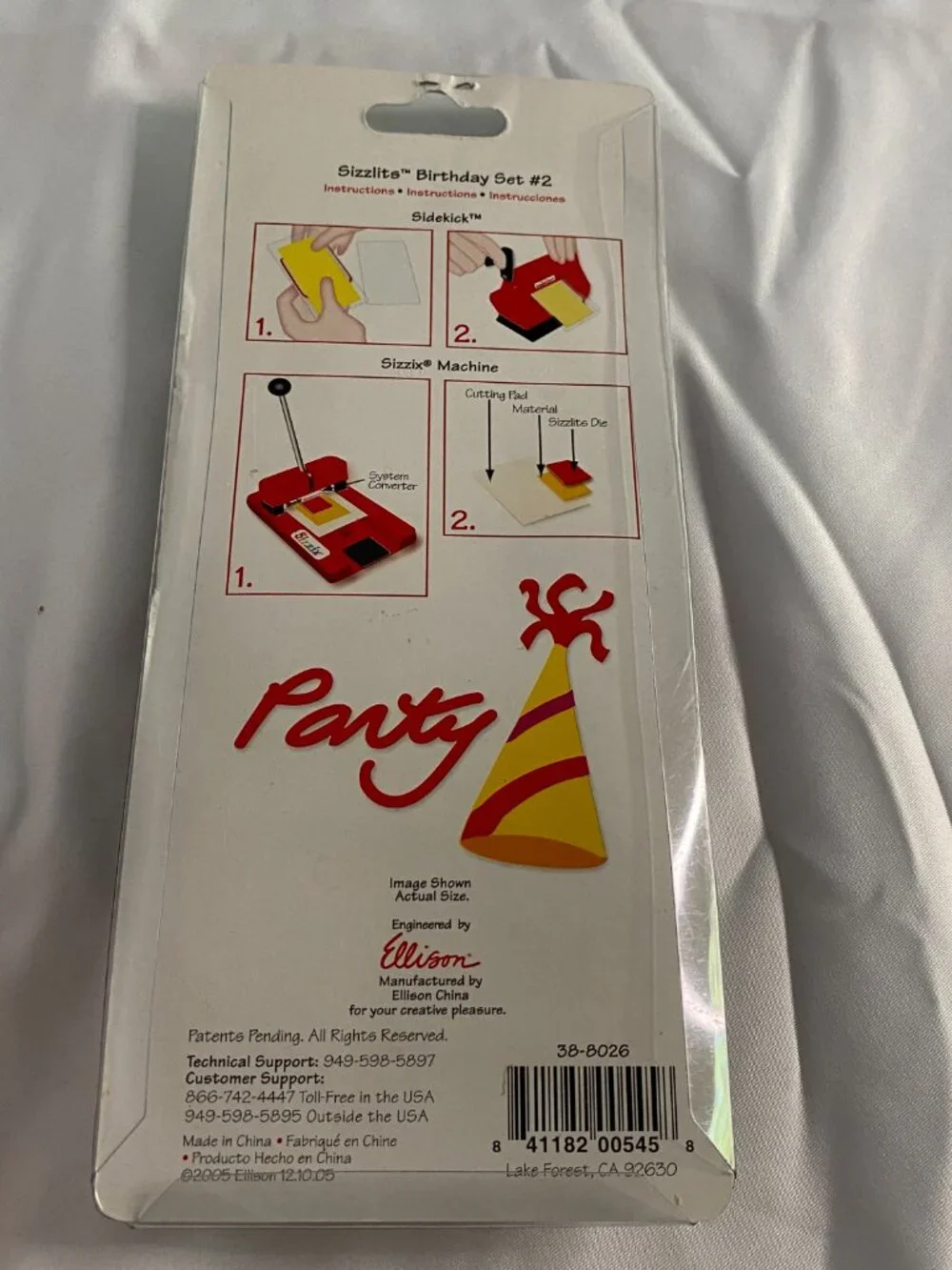 Sizzix sizzlits birthday